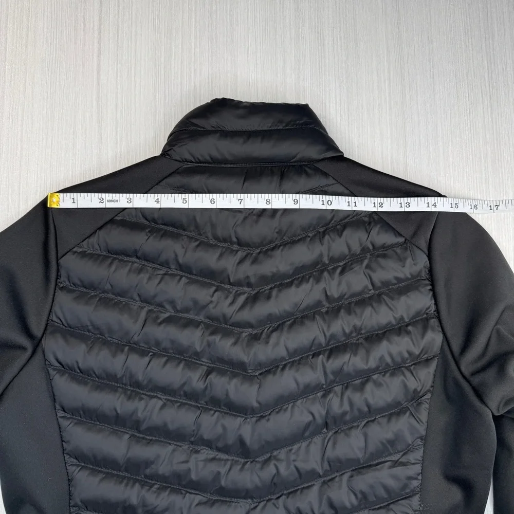 32 DEGREES HEAT Mixed Media Puffer Jacket XS Black‎ Lightweight Packable Outdoor